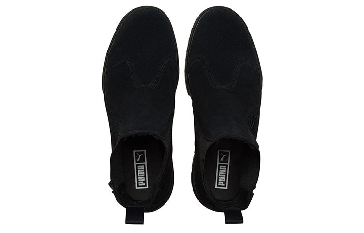 (WMNS) PUMA Mayze Chelsea Suede 'Triple Black' 382829-01 - 4