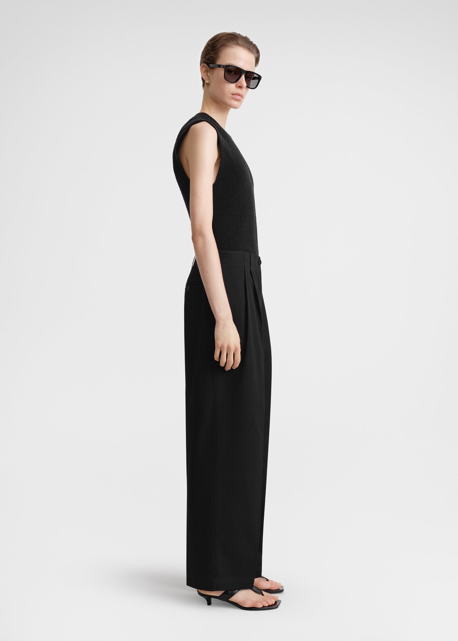 Relaxed chino trousers black - 4