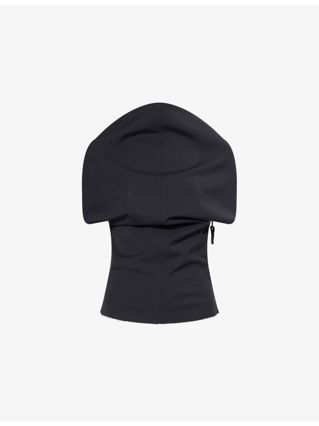 Shroud Curved-Neckline Wool-Blend Top - 1
