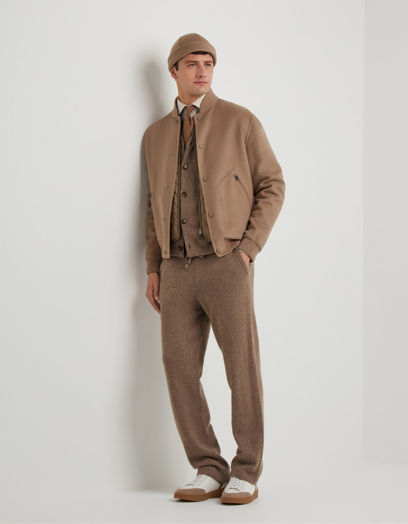 Canali HAZELNUT WOOL-CASHMERE OVERSHIRT outlook
