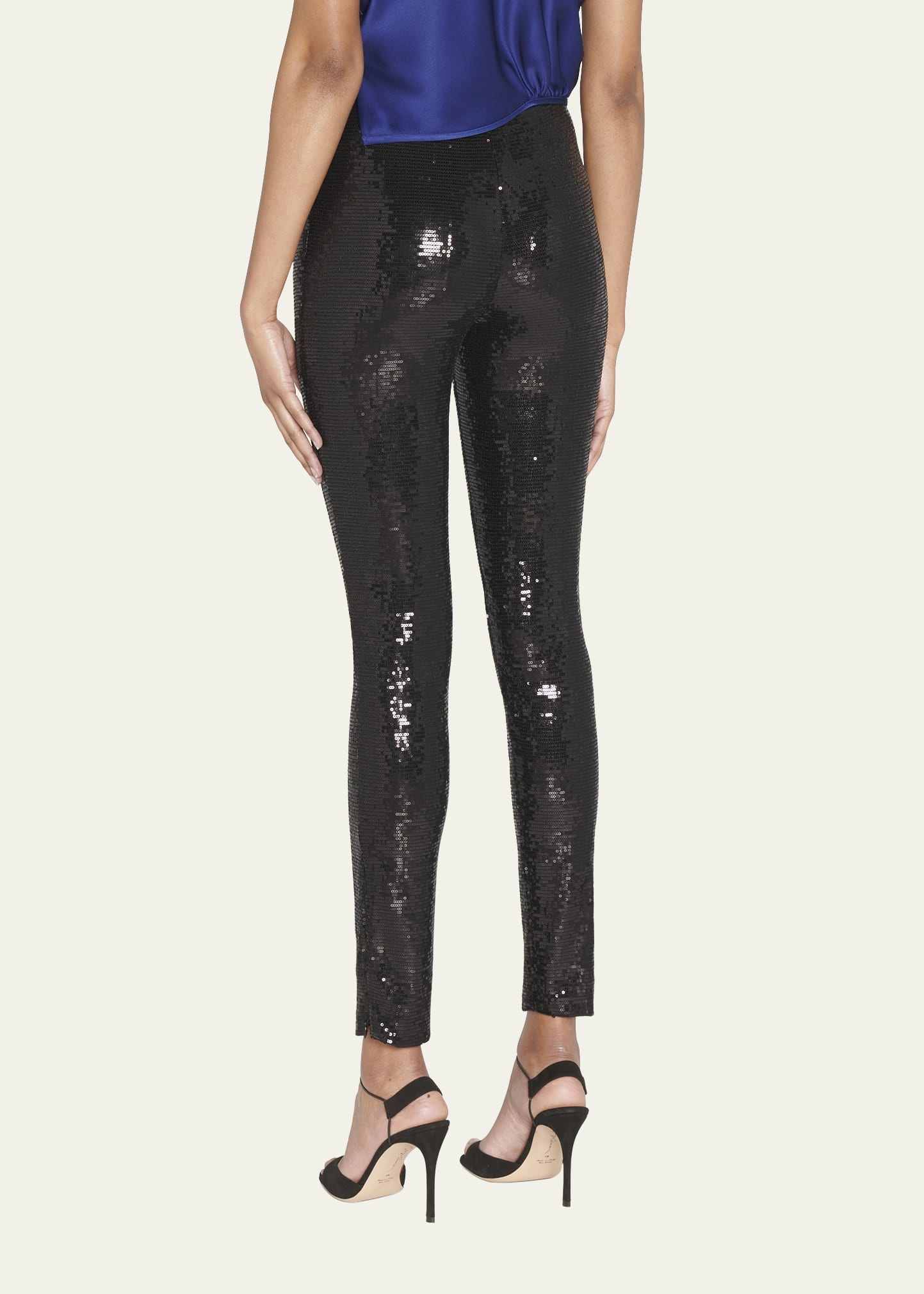 Sequin Ankle Leggings - 3