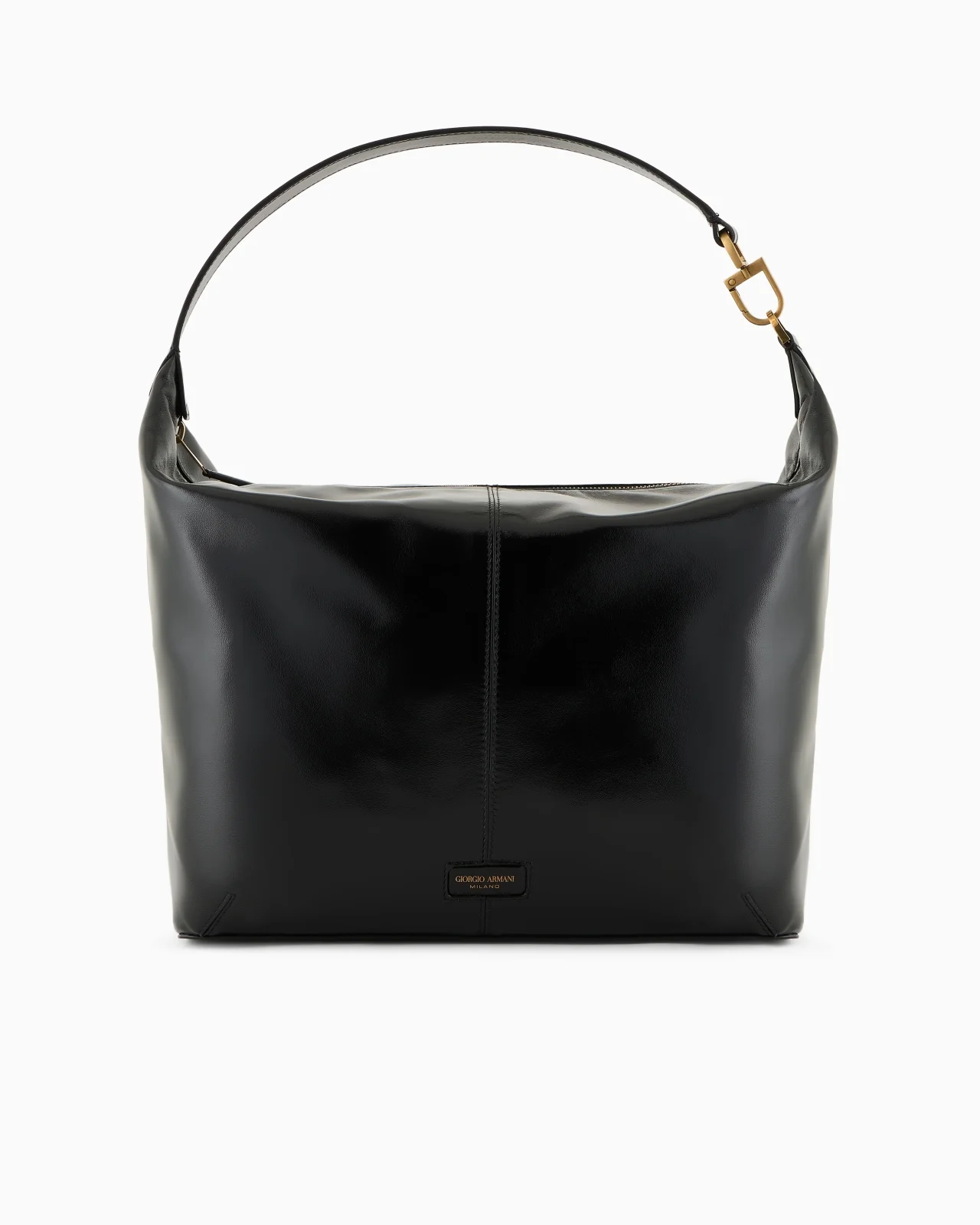 La Prima Soft large hobo bag in patent nappa leather - 1