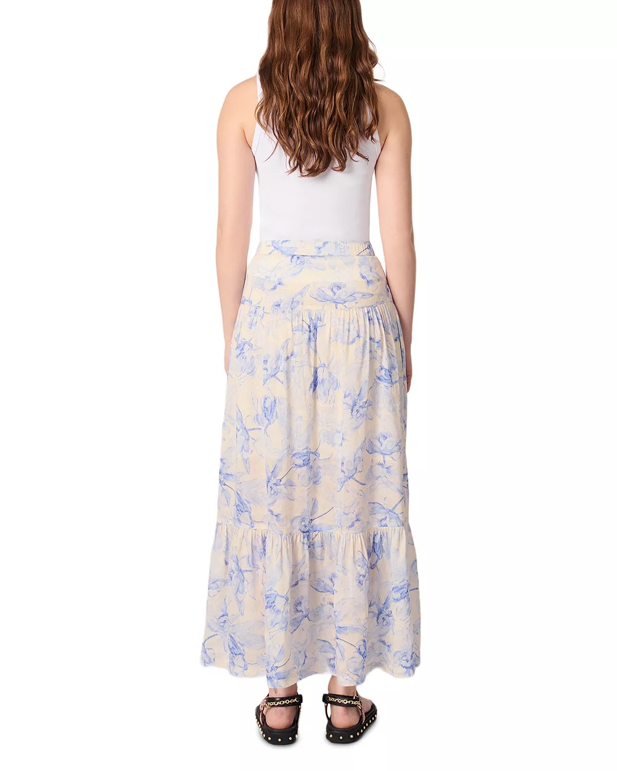 Floral Print Maxi Skirt - 3