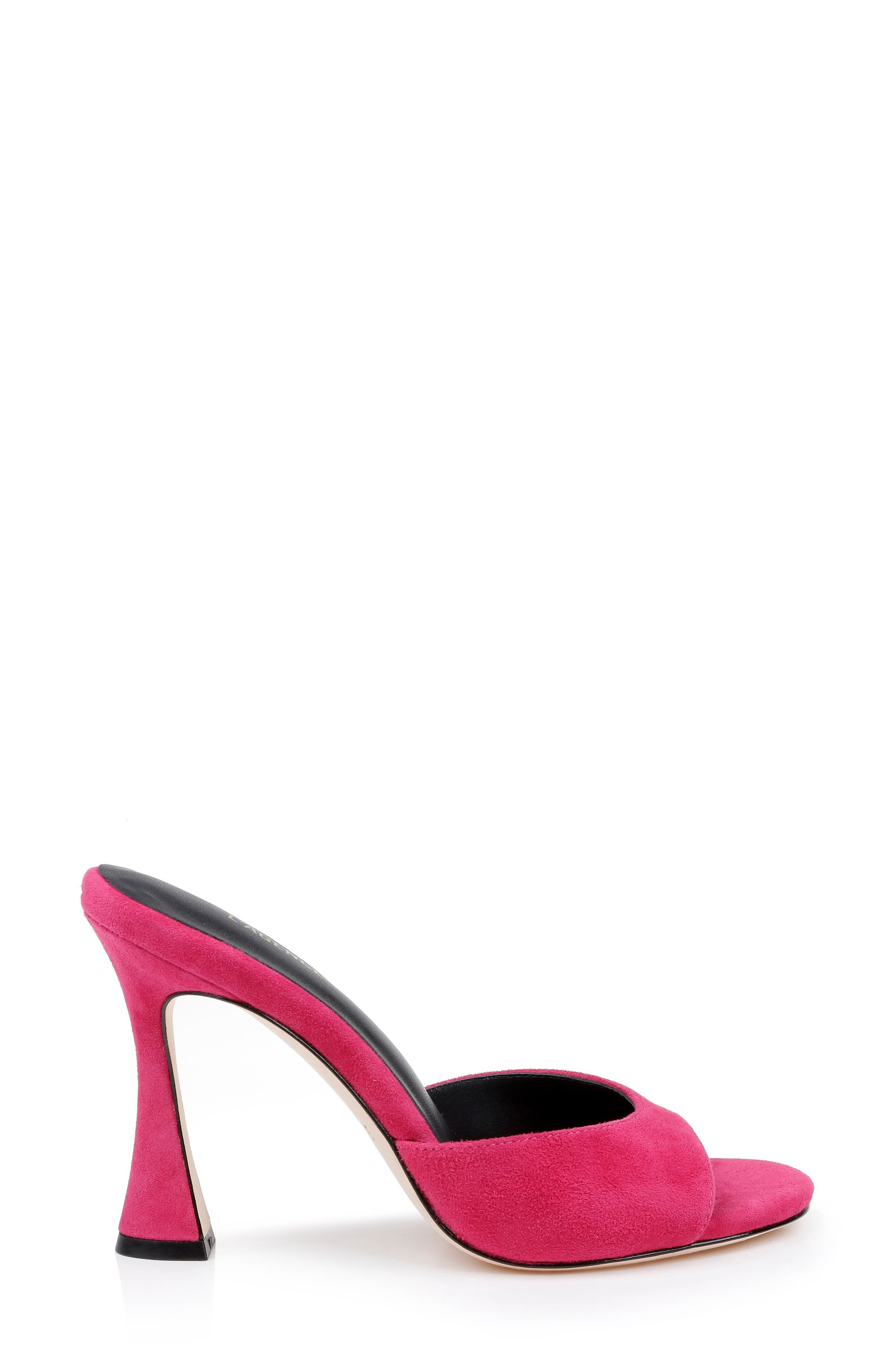 L'AGENCE Avery Slide Sandal in Rubino Suede at Nordstrom - 3