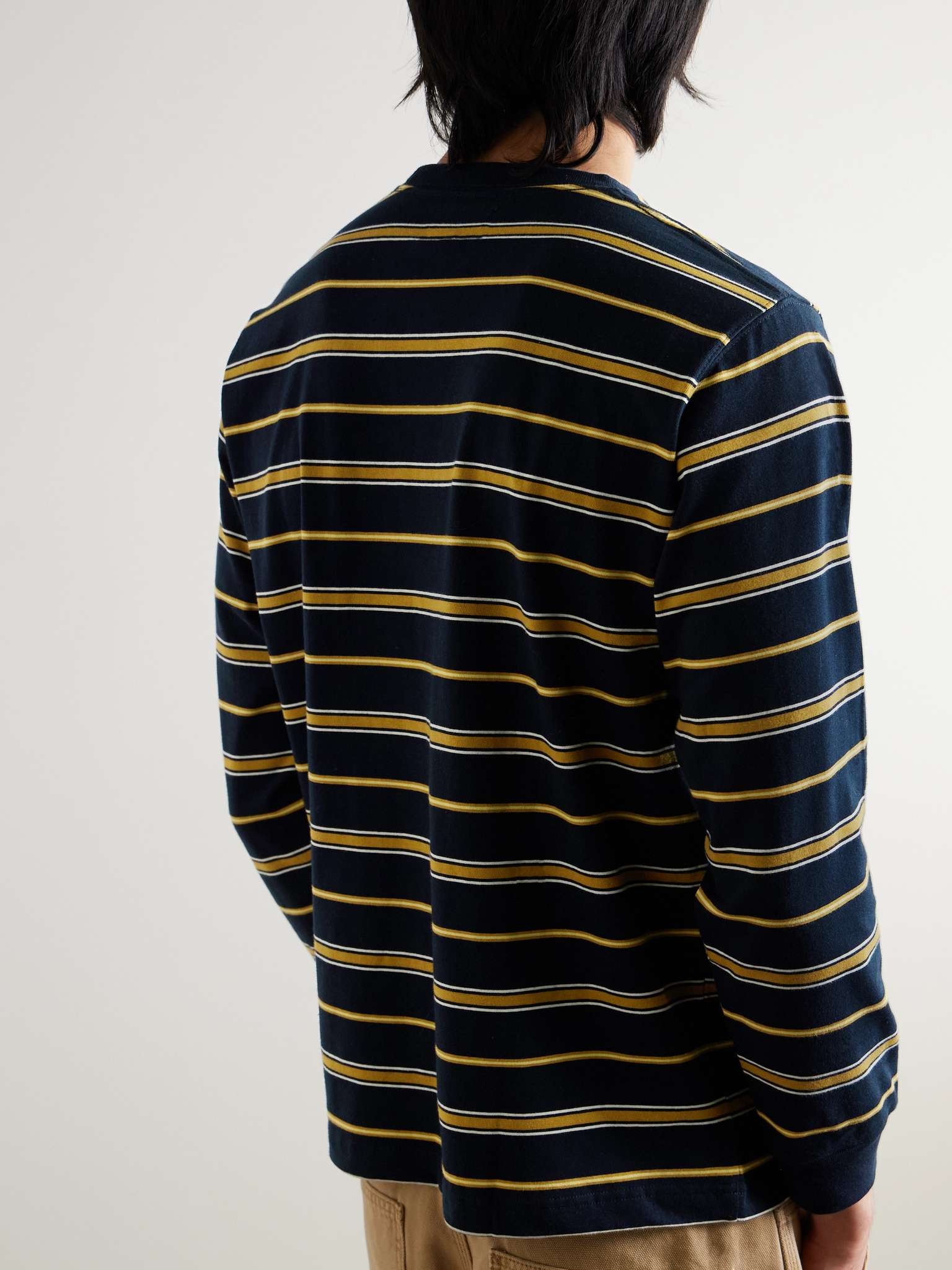 Striped Cotton-Jersey T-Shirt - 4