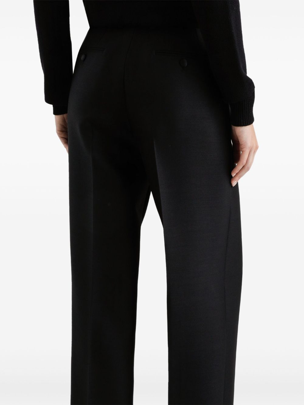 pleated-detail trousers - 4