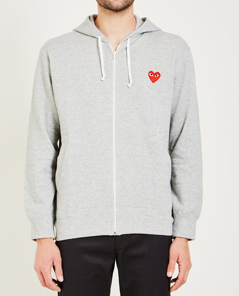 Comme des Garçons PLAY Red Heart Zip Hoodie outlook