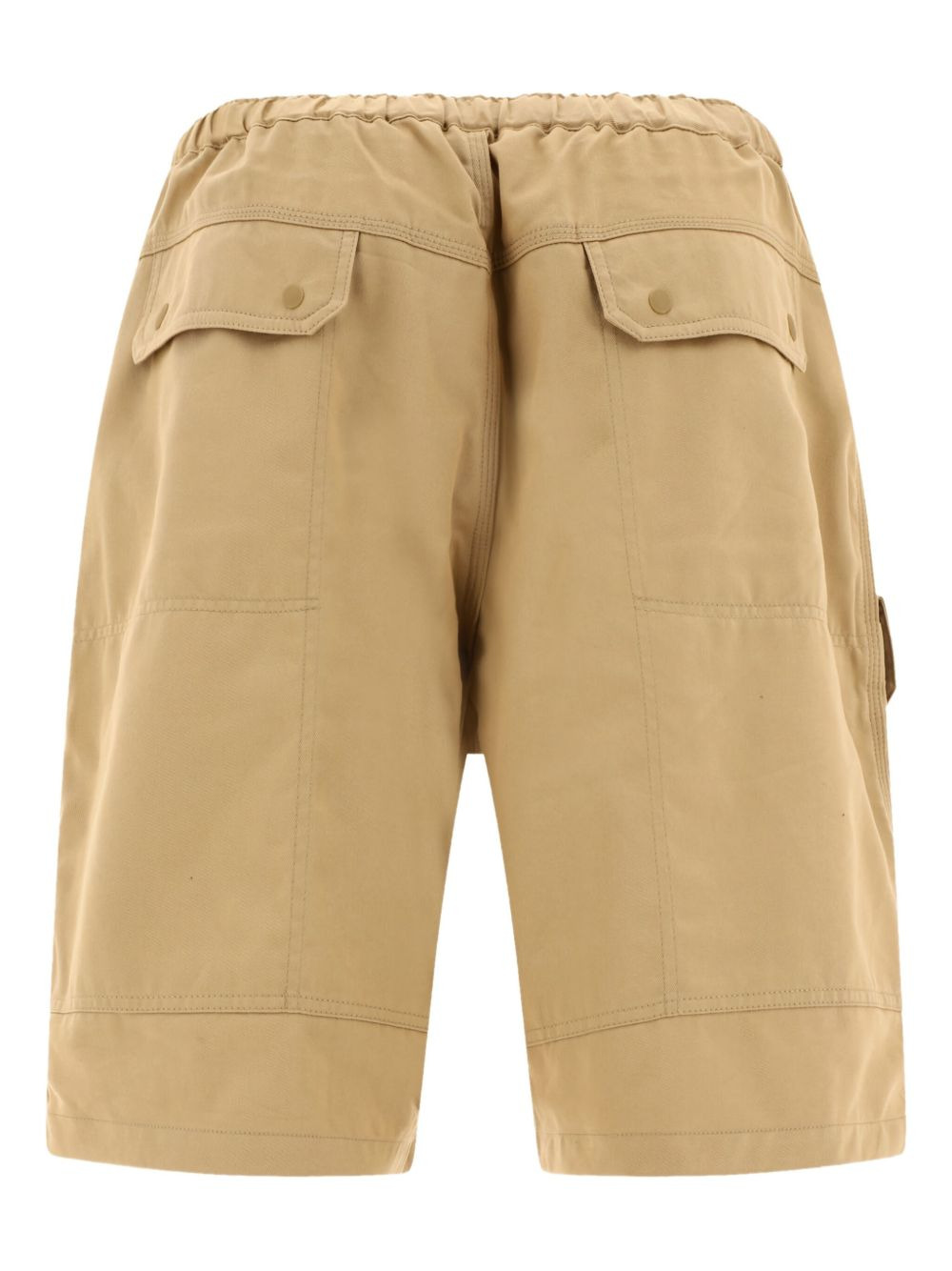 cargo-pocket elasticated-waistband shorts - 2