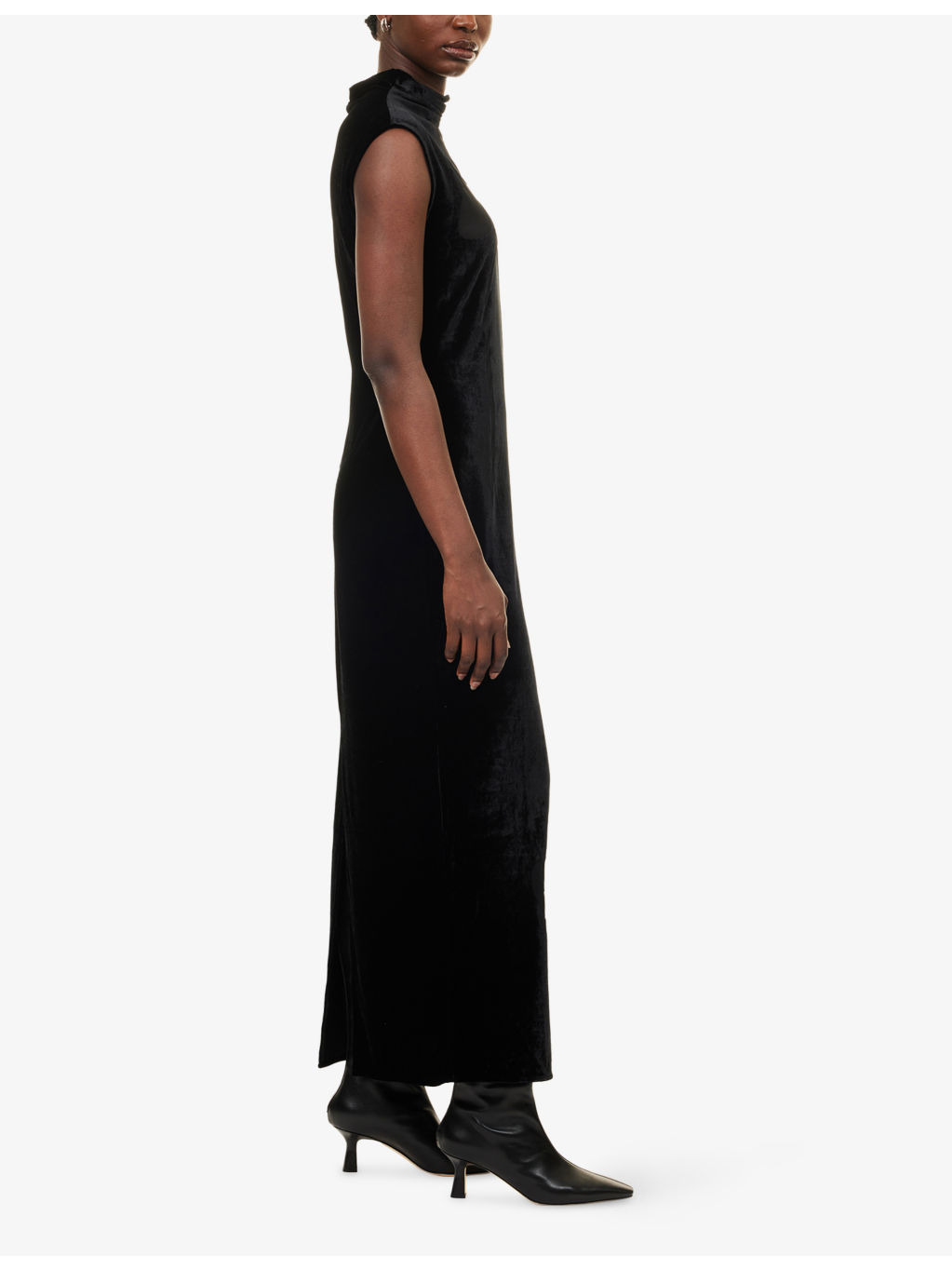 Sakalani Sleeveless Velvet Midi Dress - 3