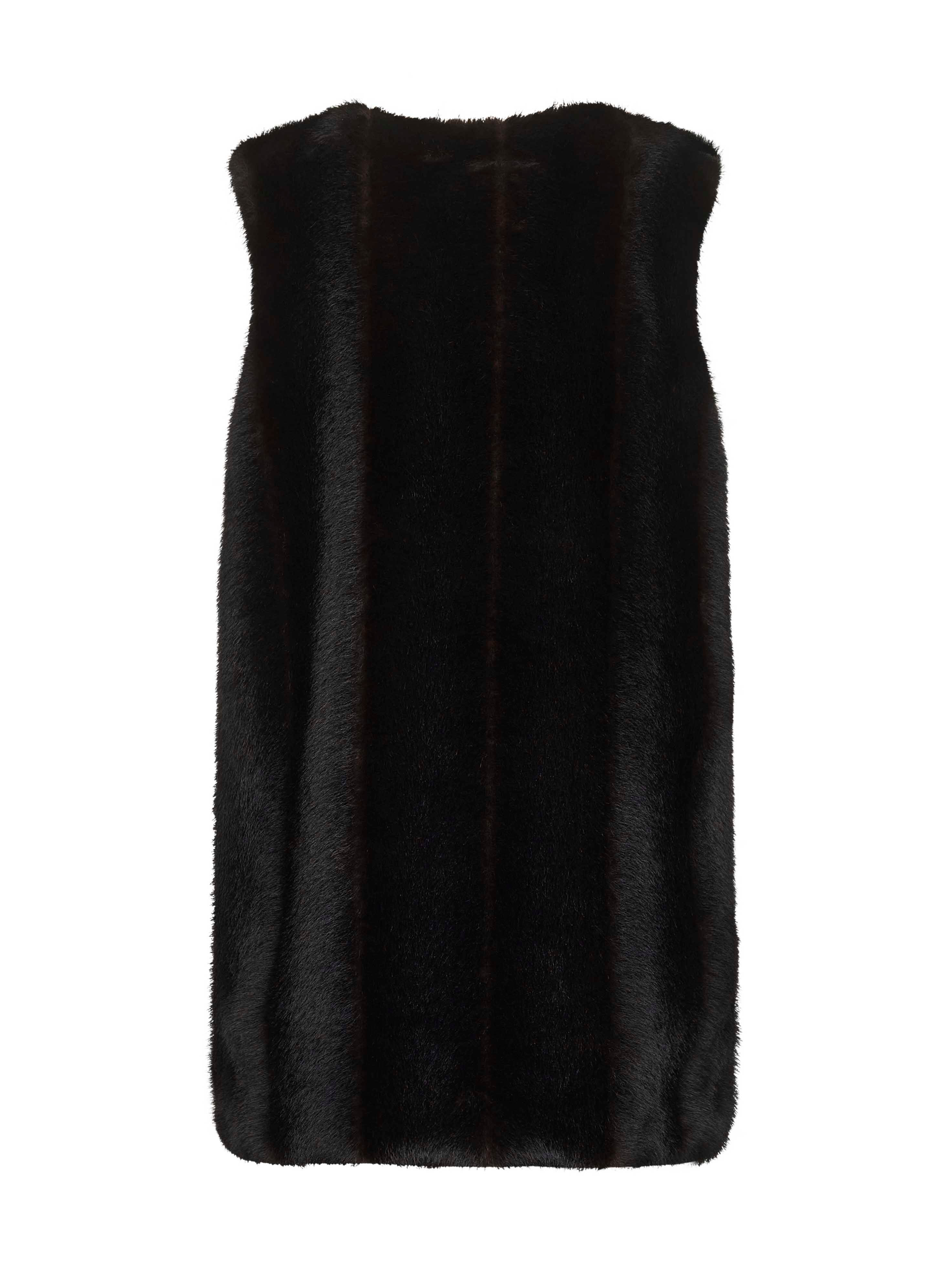 Brown faux fur minidress - 2