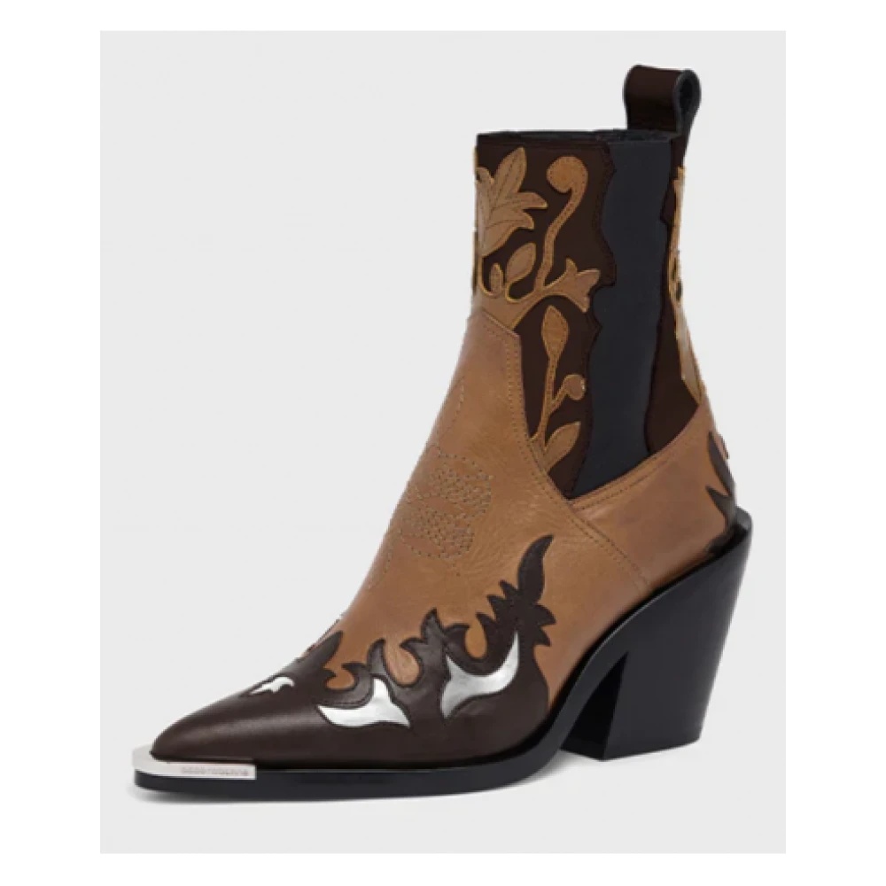 Paco Rabanne WESTERN STYLE LEATHER CHELSEA BOOTS miinto REVERSIBLE