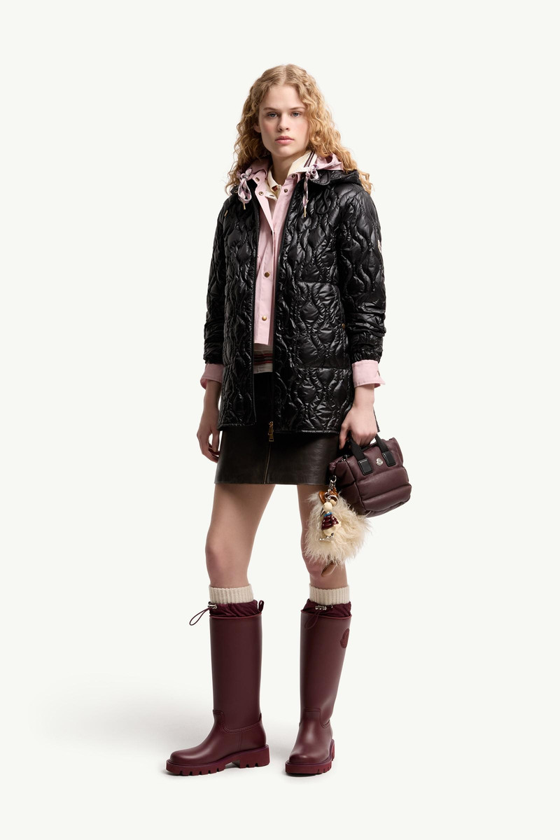 Moncler Balette Geometric Quilted Mid-Length Down Jacket outlook