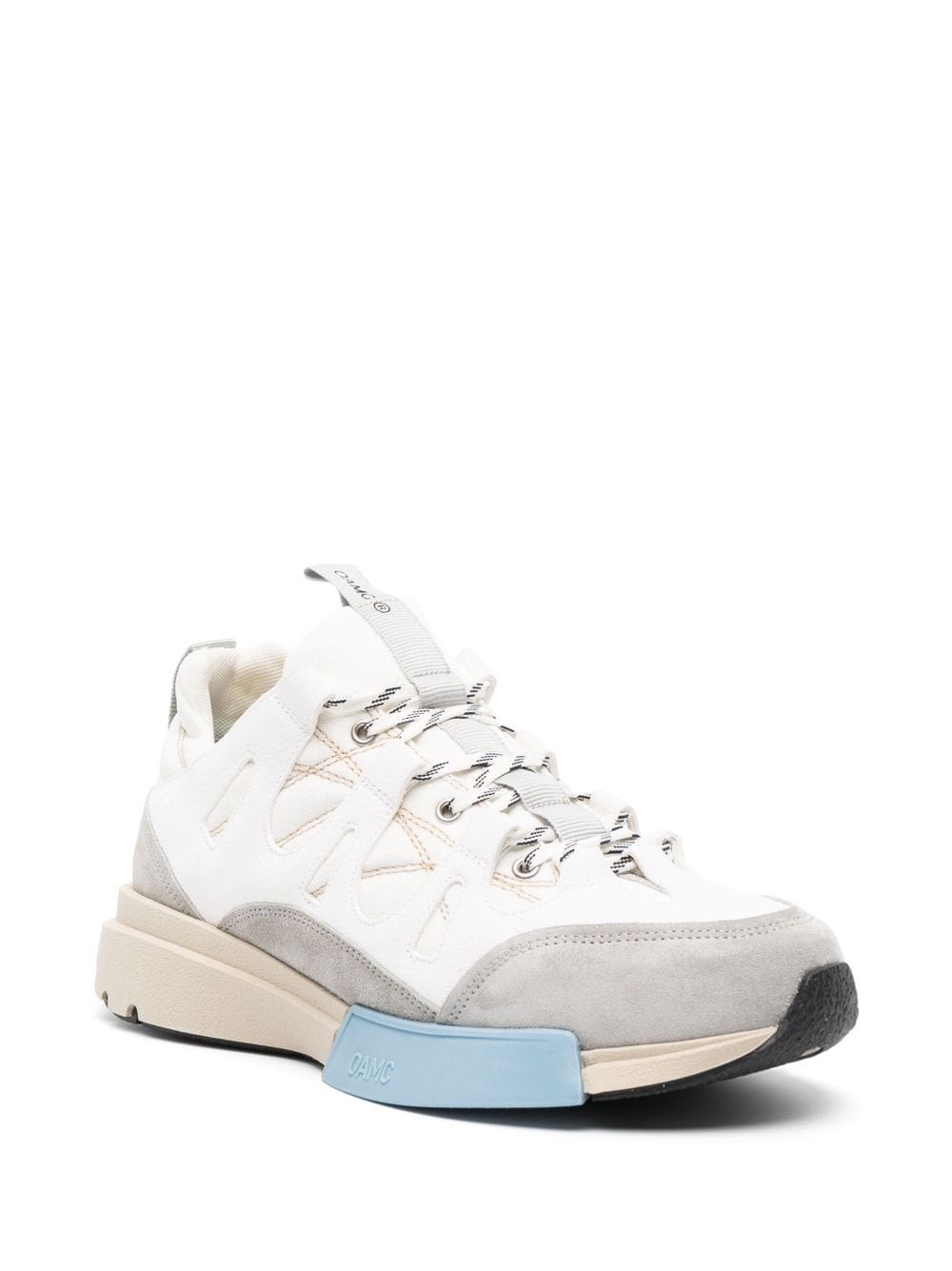 low-top colour-block sneakers - 2