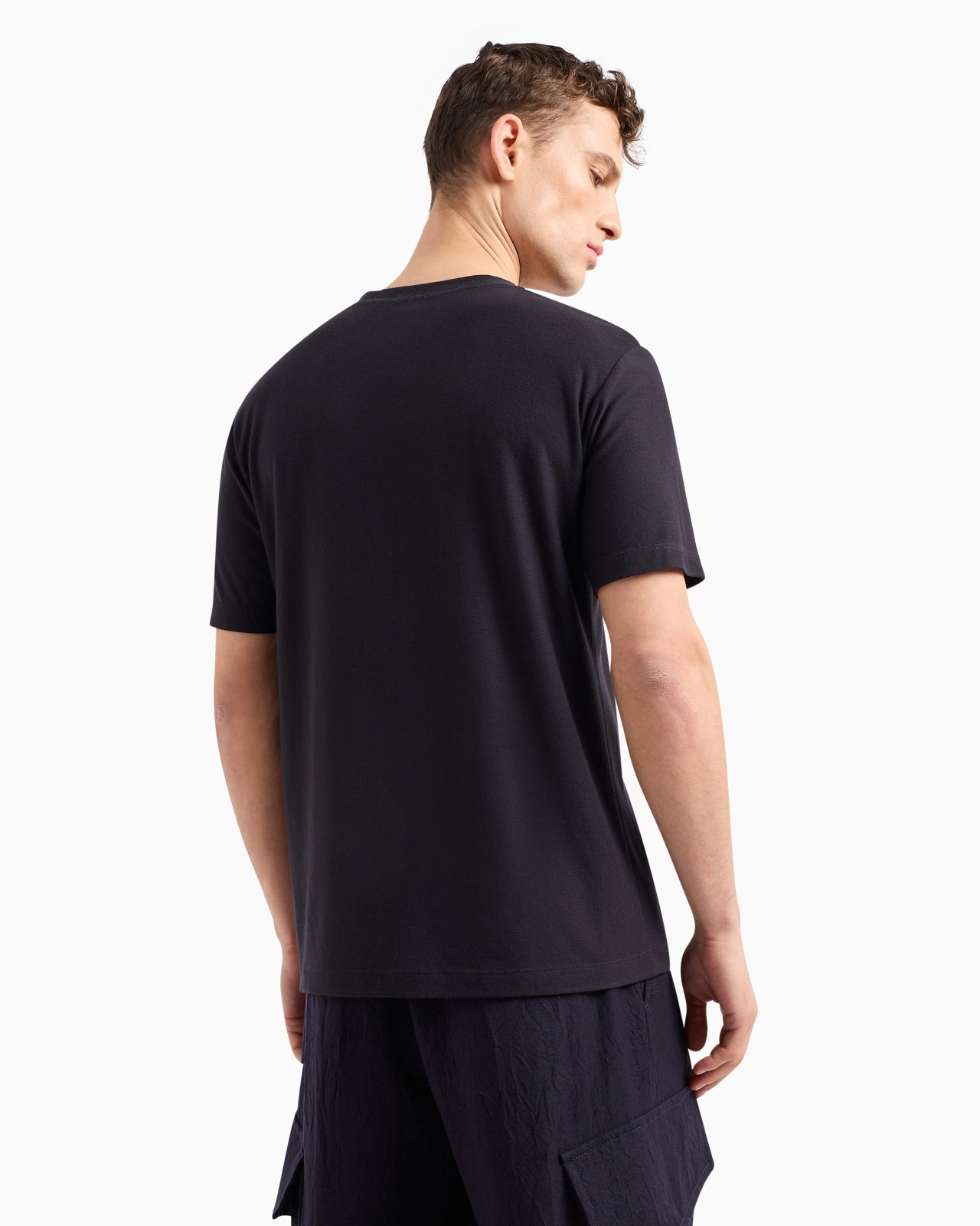 Crew-neck T-shirt in viscose jersey - 3