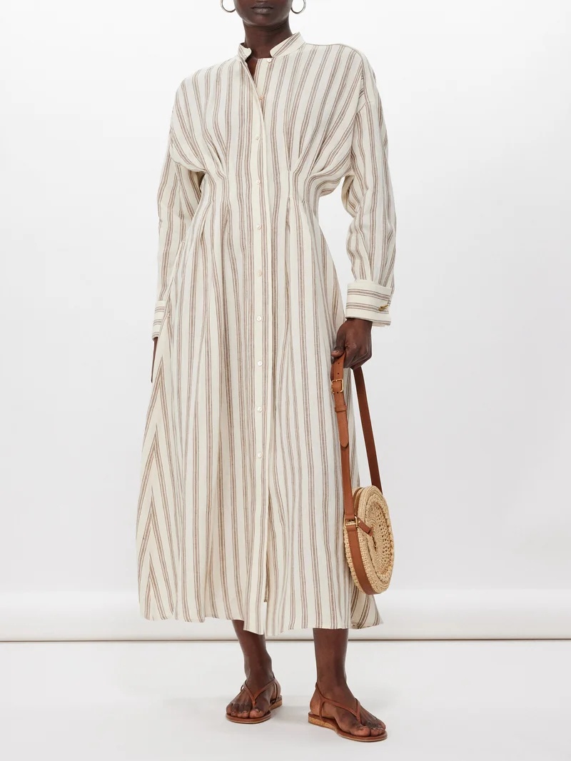 ☆DT☆入手困難☆上品Linen Long Dress/YOLE/MaxMara Max Mara Yole dress | matchesfashion | REVERSIBLE