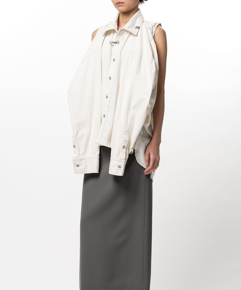 Vest Combined Denim Shirt 9