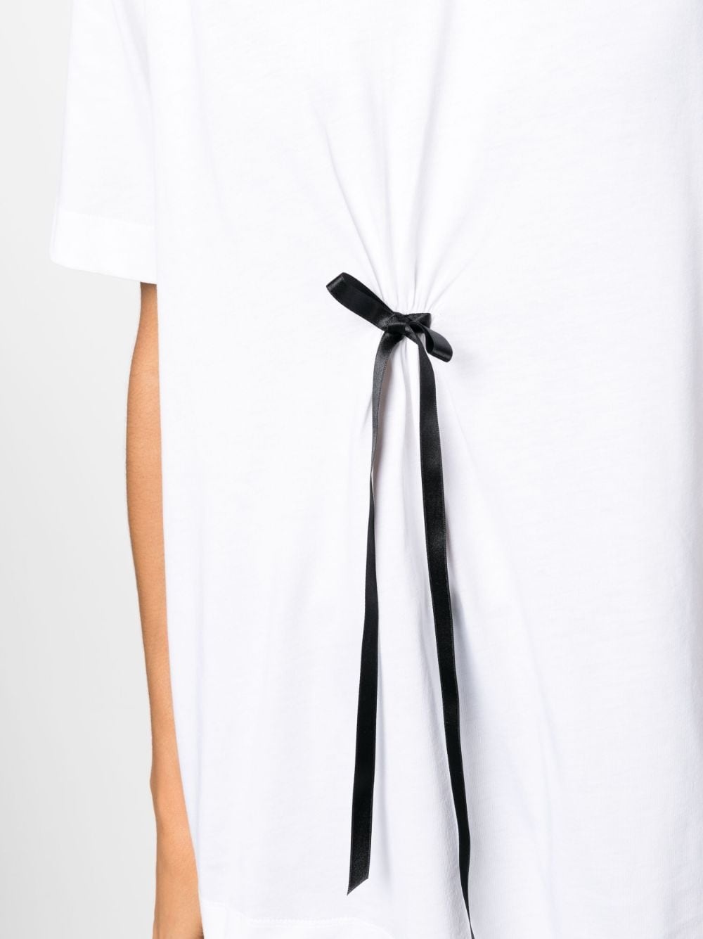 bow-detail short-sleeve T-shirt - 5