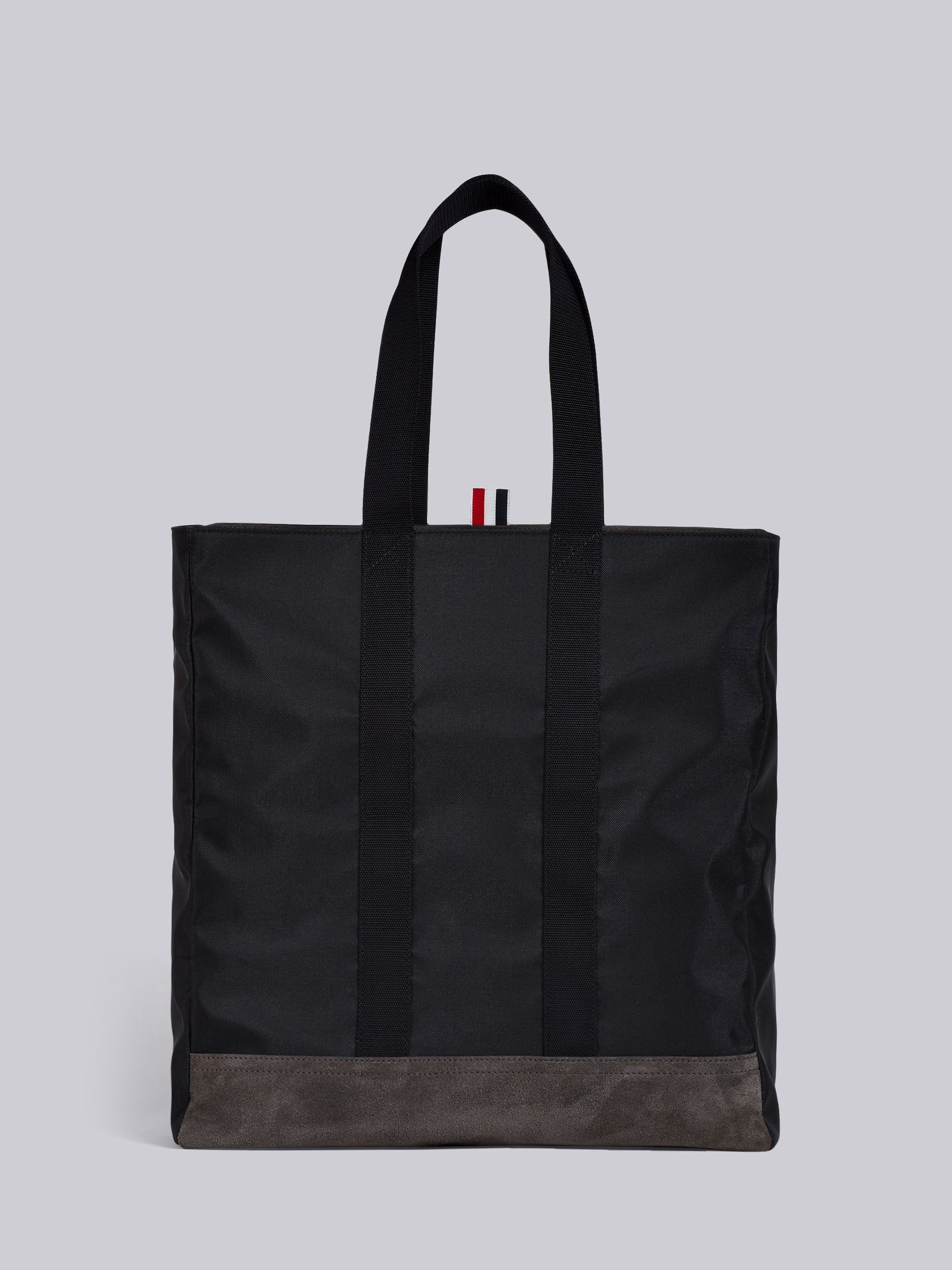 Unstructured Tote Bag In Nylon And Suede - 4