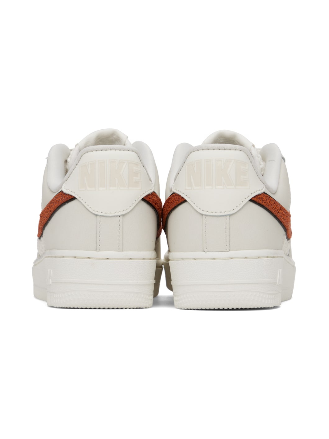 White & Gray Air Force 1 '07 Basketball Sneakers - 2