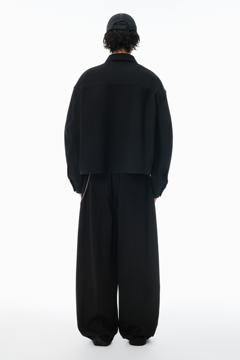Black Cotton Pants with Key Hardware 4