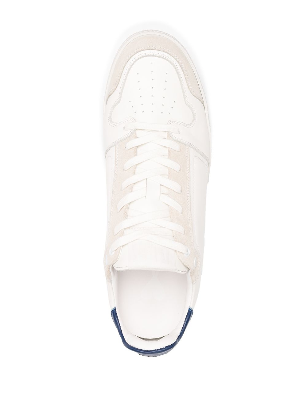 panelled low-top sneakers - 4