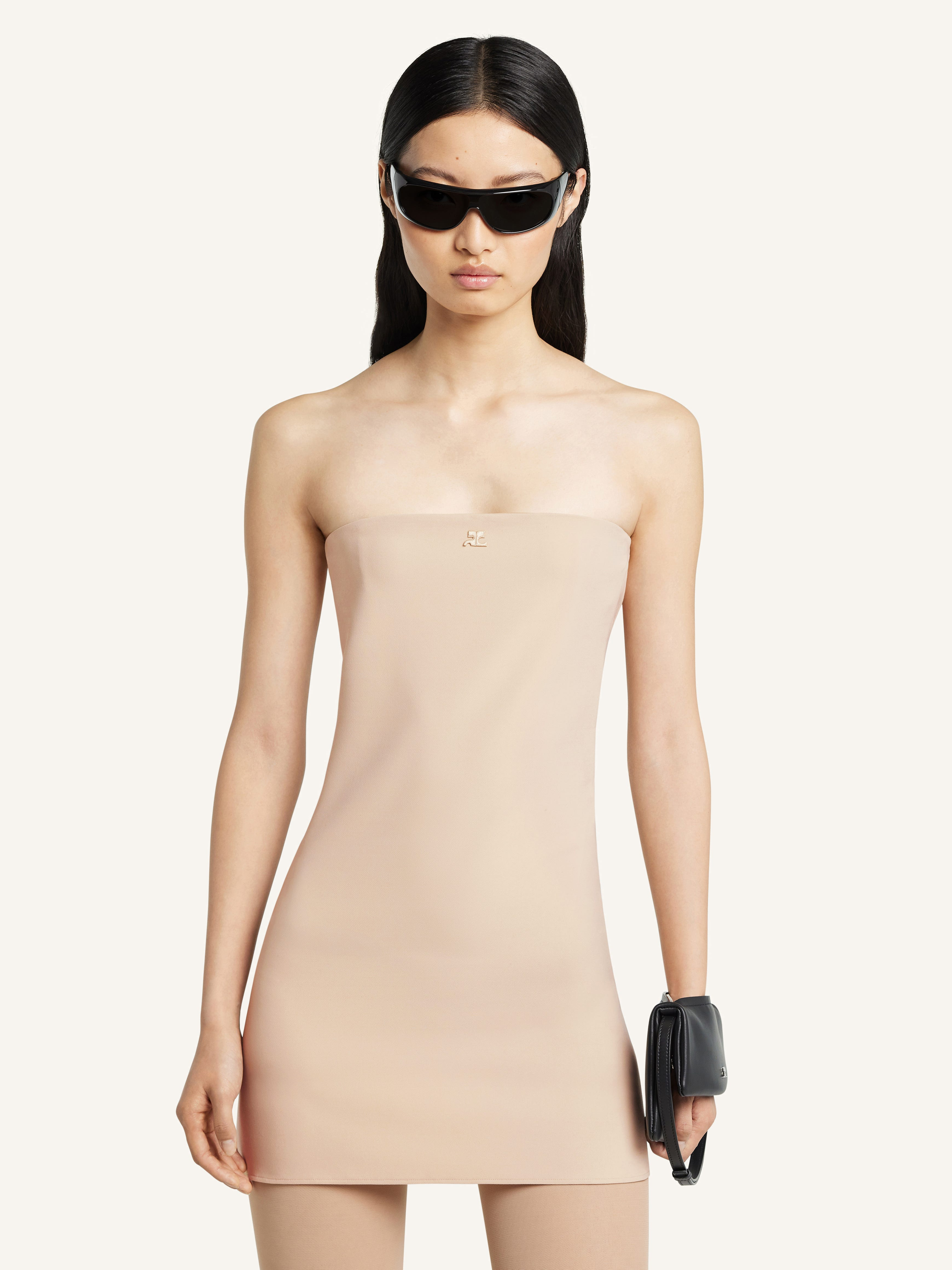 BUSTIER LINGERIE JERSEY DRESS - 5