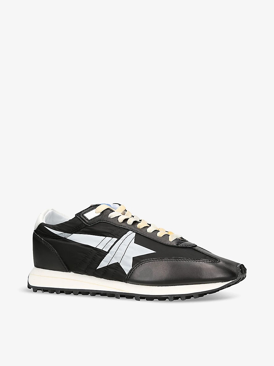 Marathon Runner leather and mesh low-top trainers - 3