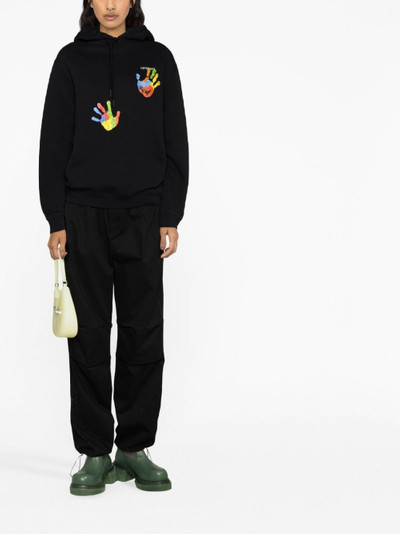 Off-White graphic-print logo-embroidered hoodie outlook