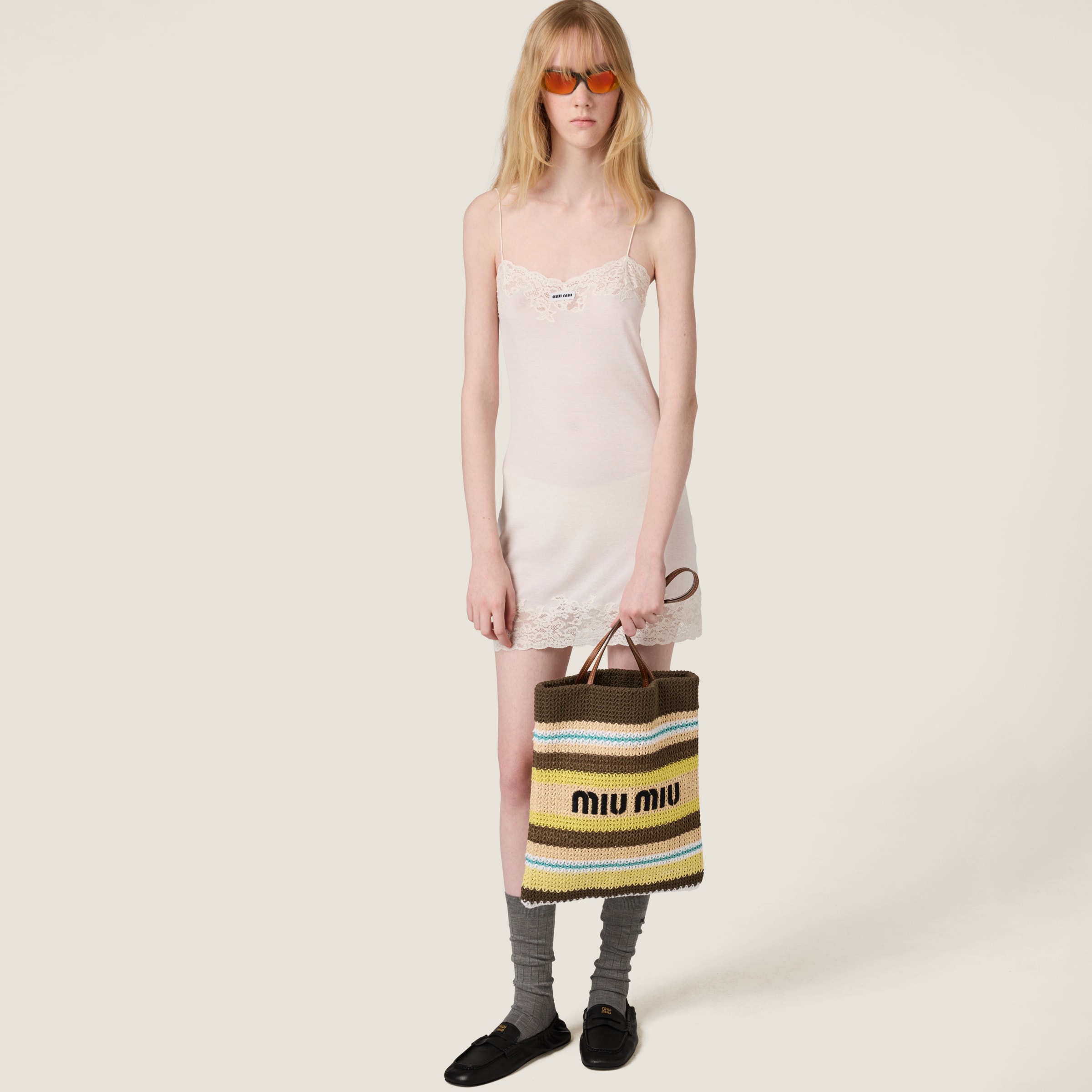 Raffia-effect woven tote bag - 2