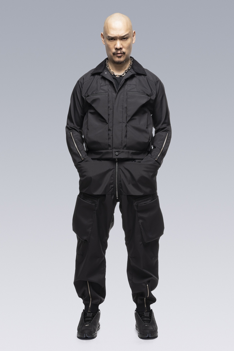 P38-GTB Composite Nylon Cargo Pant Black