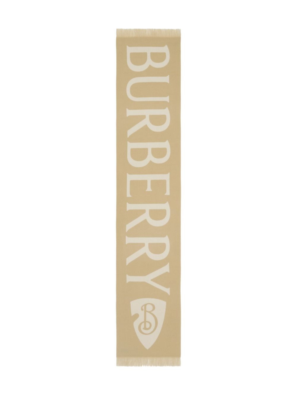 Burberry Men Logo Wool Scarf - 1