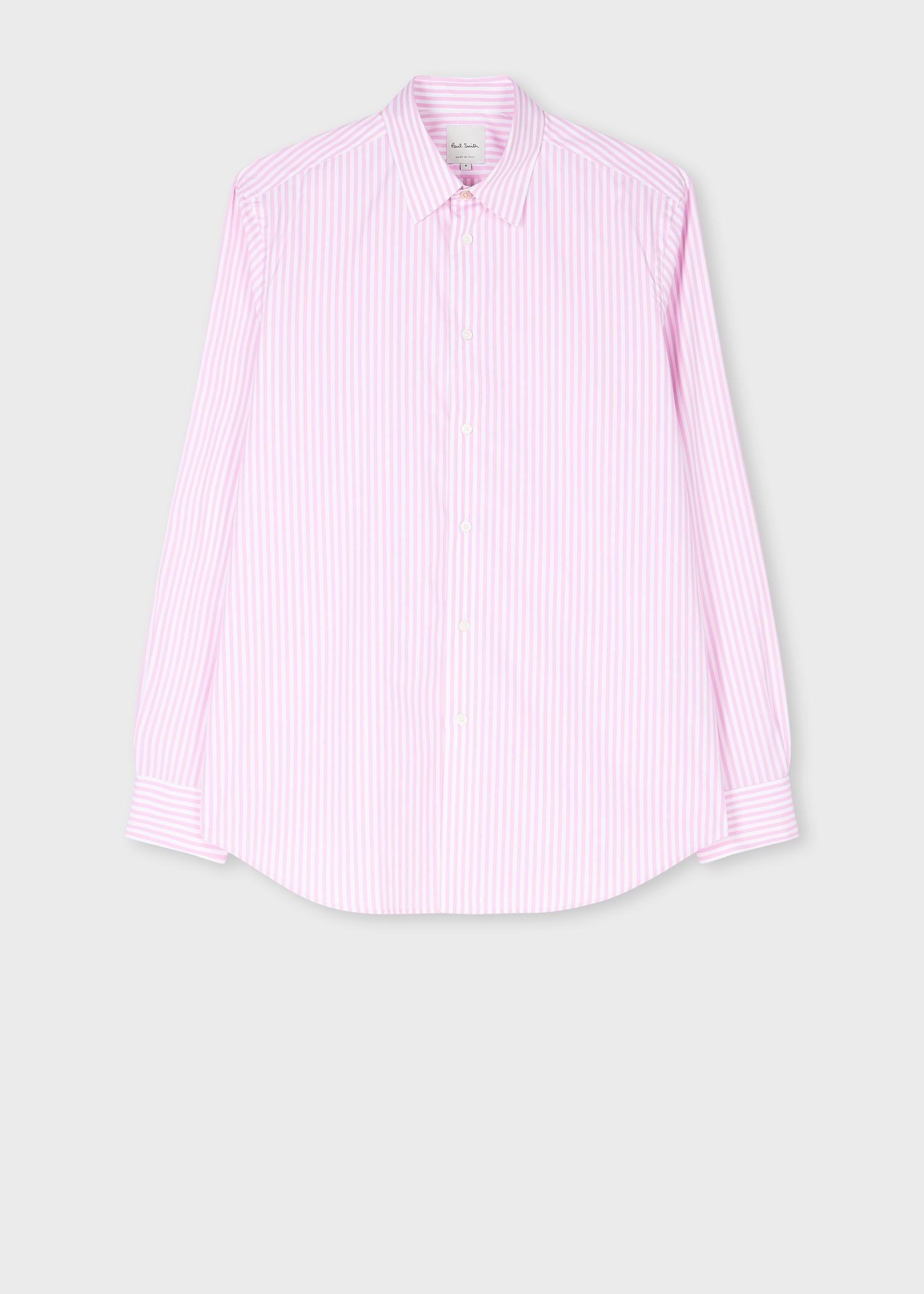 Pink Stripe Cotton Shirt - 1
