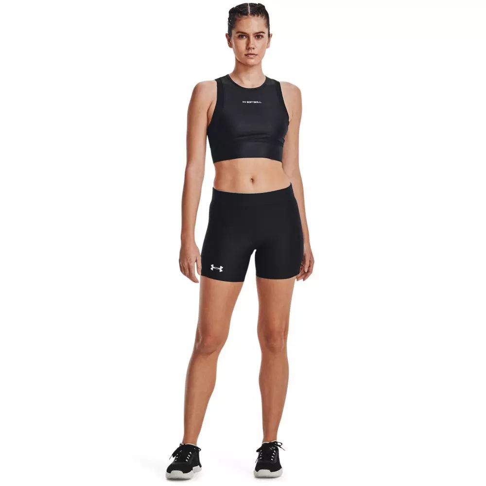 Women's Diamond Utility Slider Shorts-Black - 6