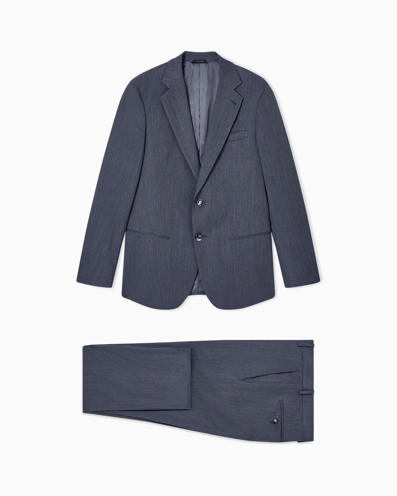 SOHO LINE SINGLE-BREASTED SUIT IN WOOL TWILL - 1