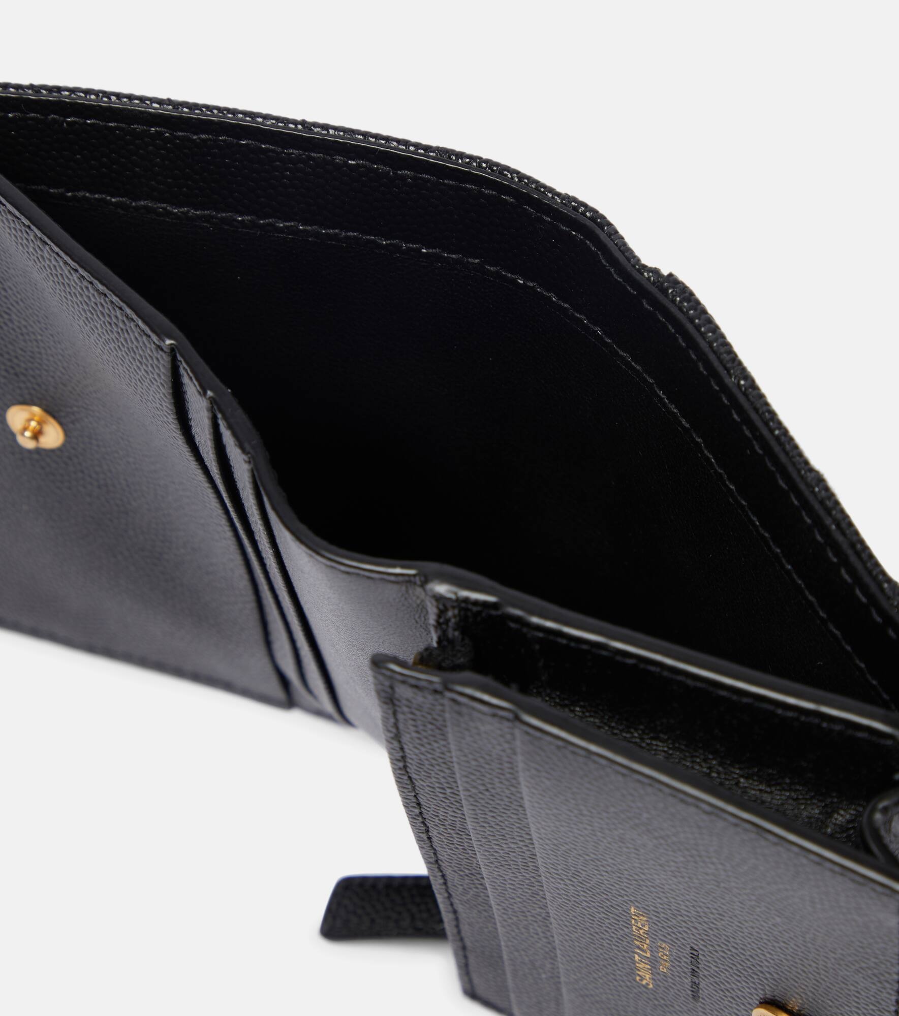 Cassandre leather flap card case - 2