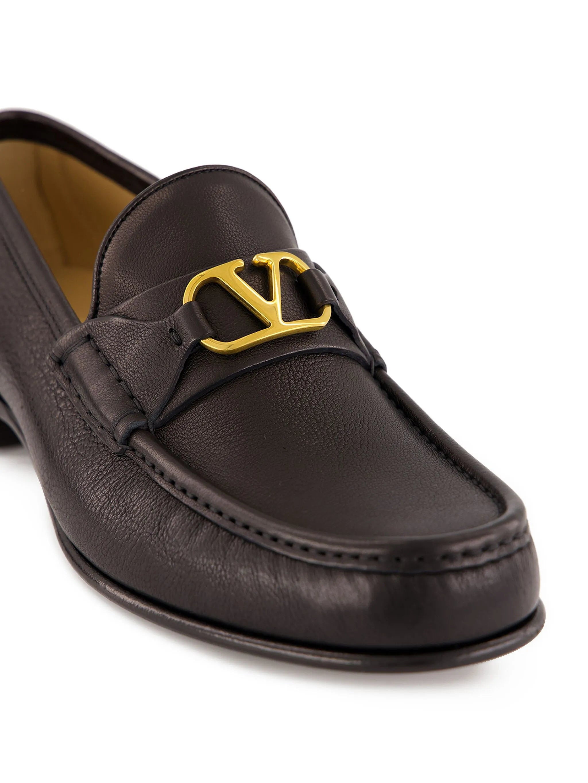 VLogo Signature leather loafers - 7