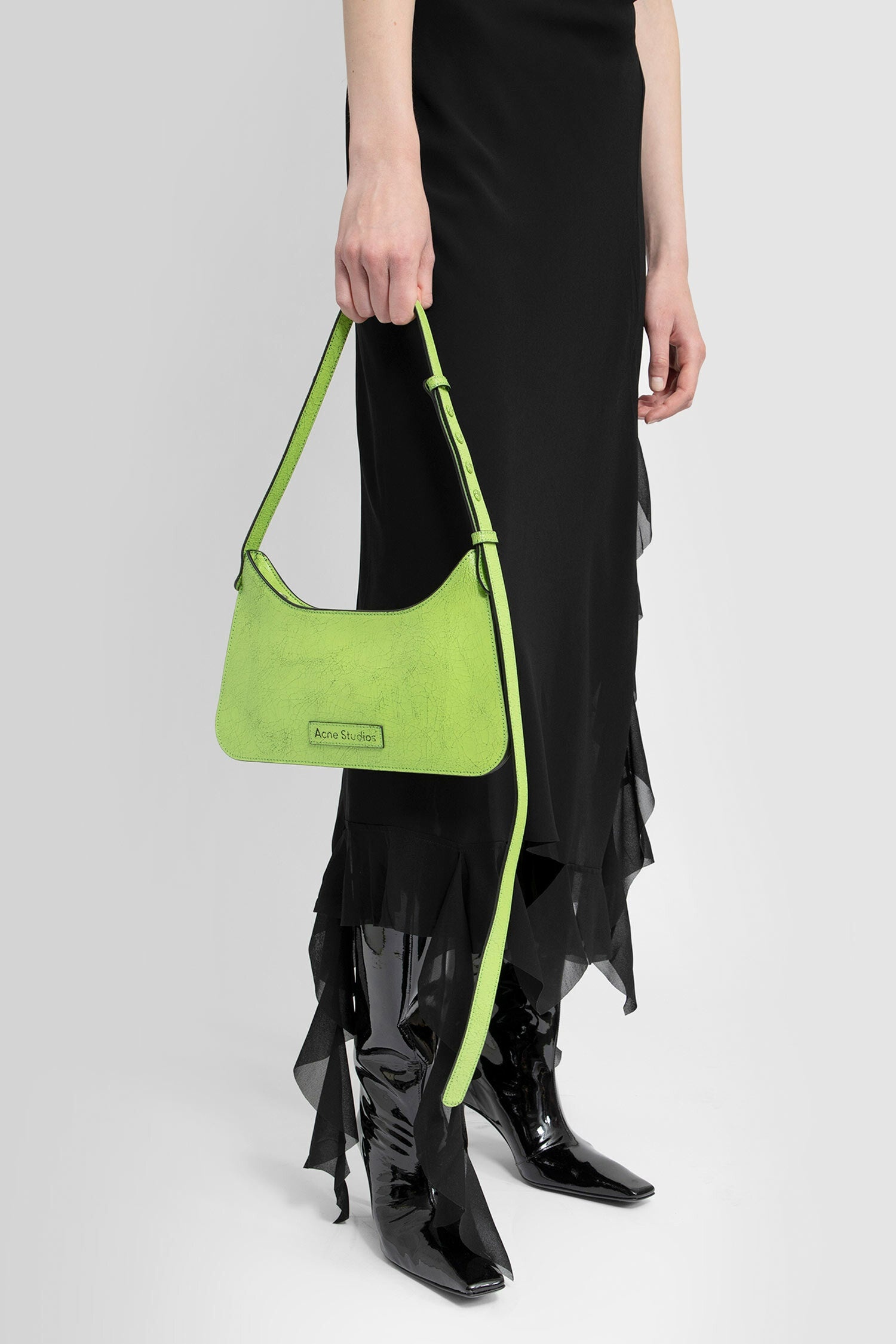 ACNE STUDIOS WOMAN GREEN SHOULDER BAGS - 5