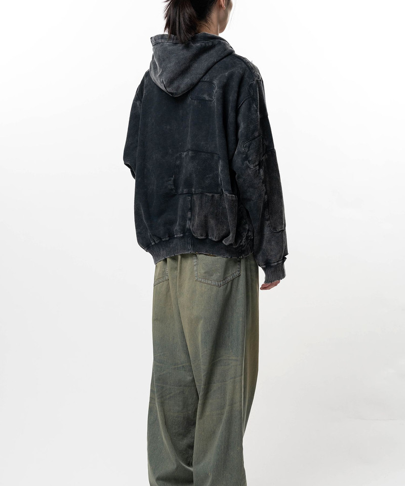 Bleached Repair Half Zip Hoodie 5