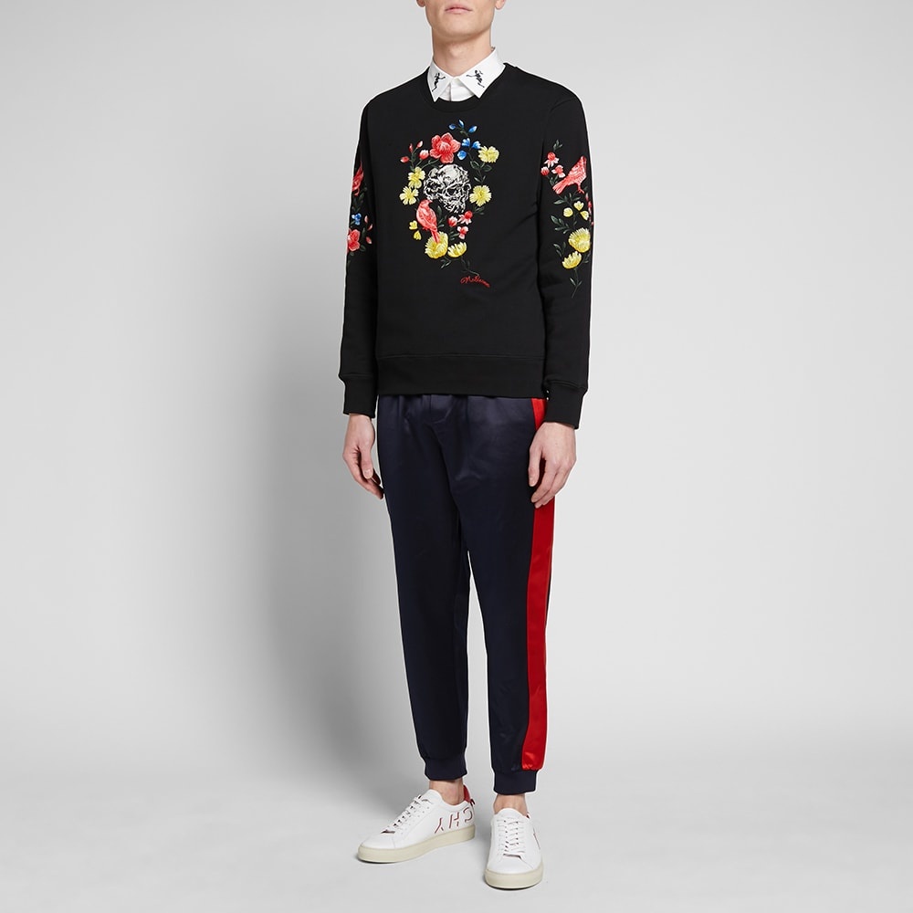 Alexander McQueen Floral Skull Crew Sweat - 6