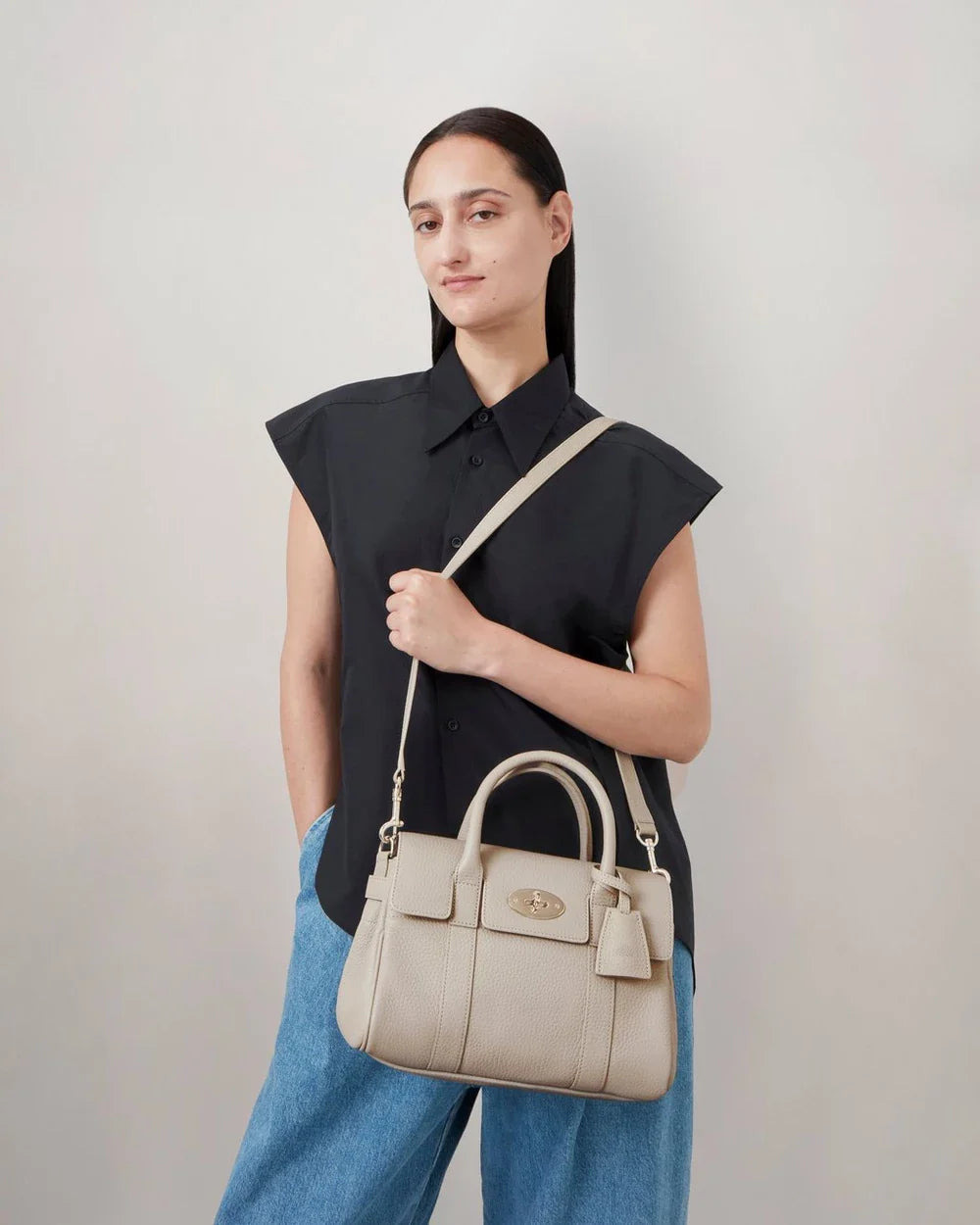 Bayswater Satchel Chalk Heavy Grain - 5