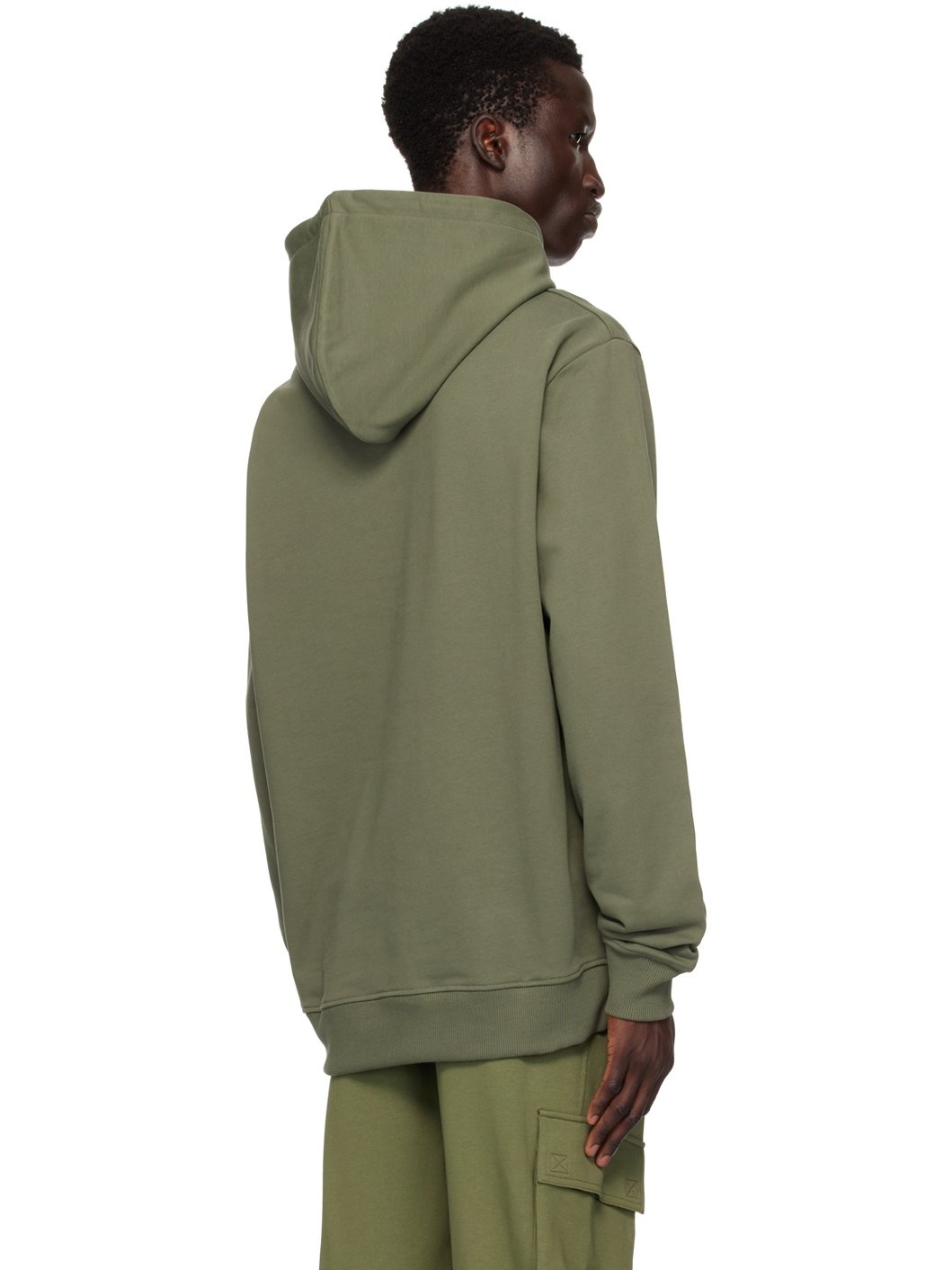 Khaki 'Balmain Signature' Hoodie - 3