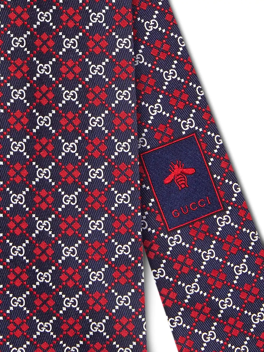 GG diamond silk tie - 2