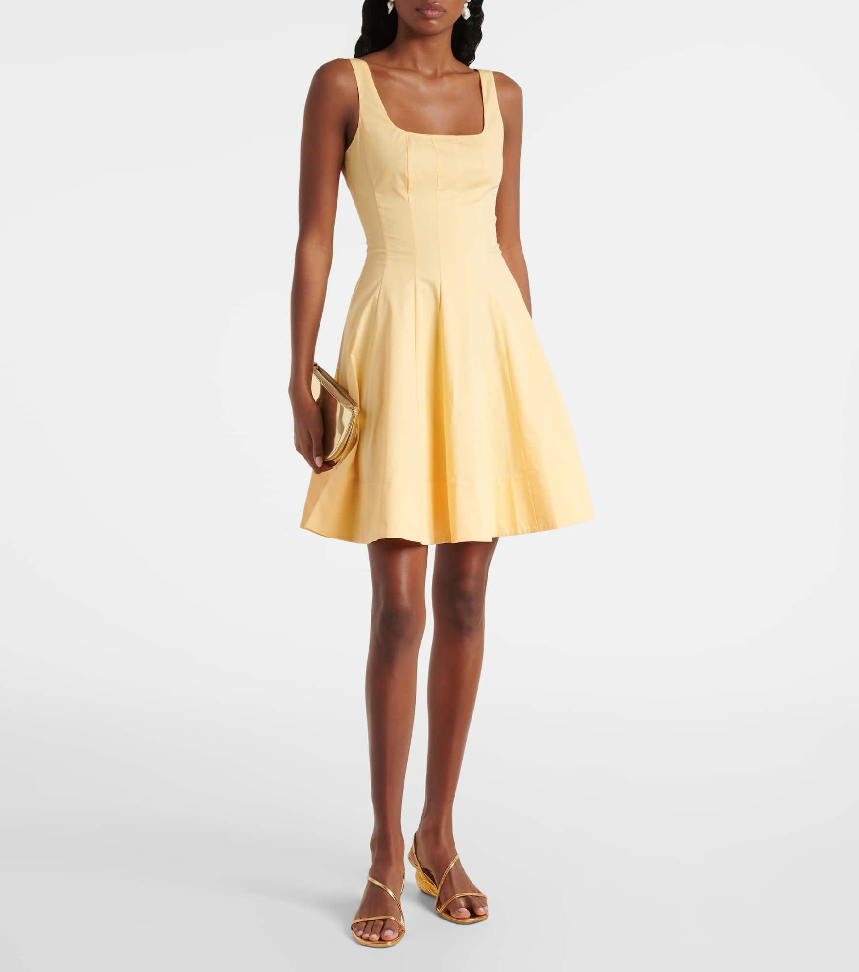 Romy gathered cotton minidress - 2