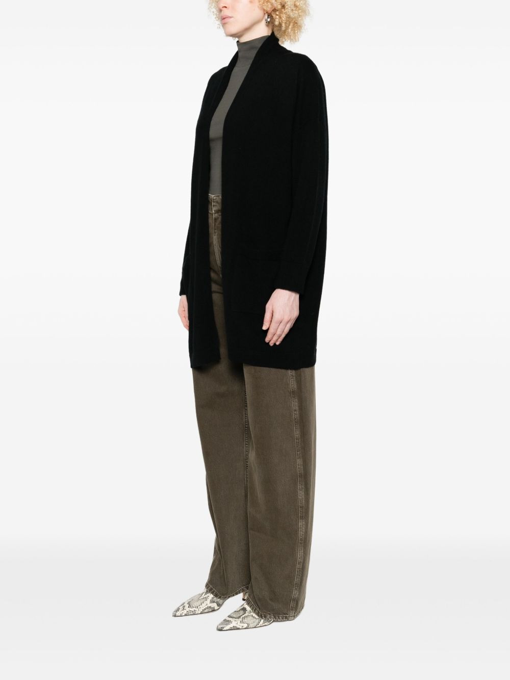 open-front cardigan - 3
