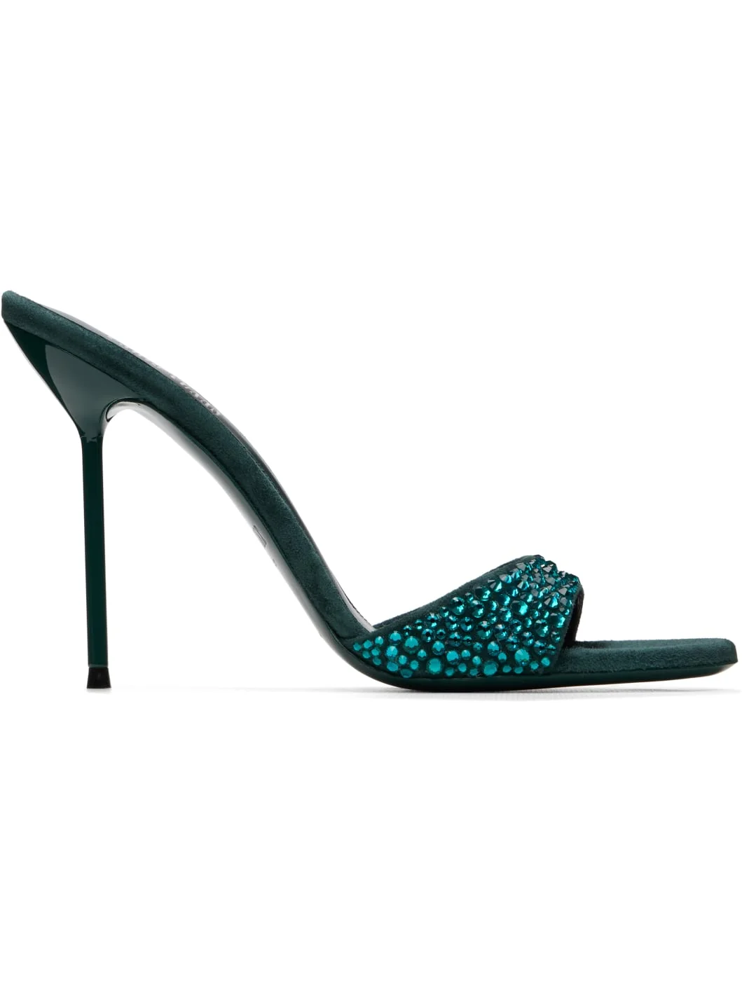 Green Lidia 105 Mule Heeled Sandals - 1