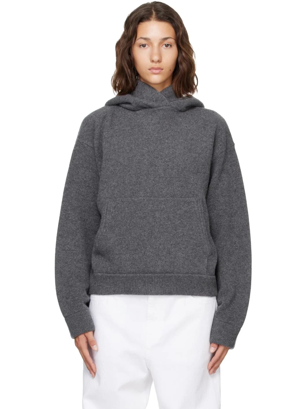 Gray Kangaroo Hoodie - 1