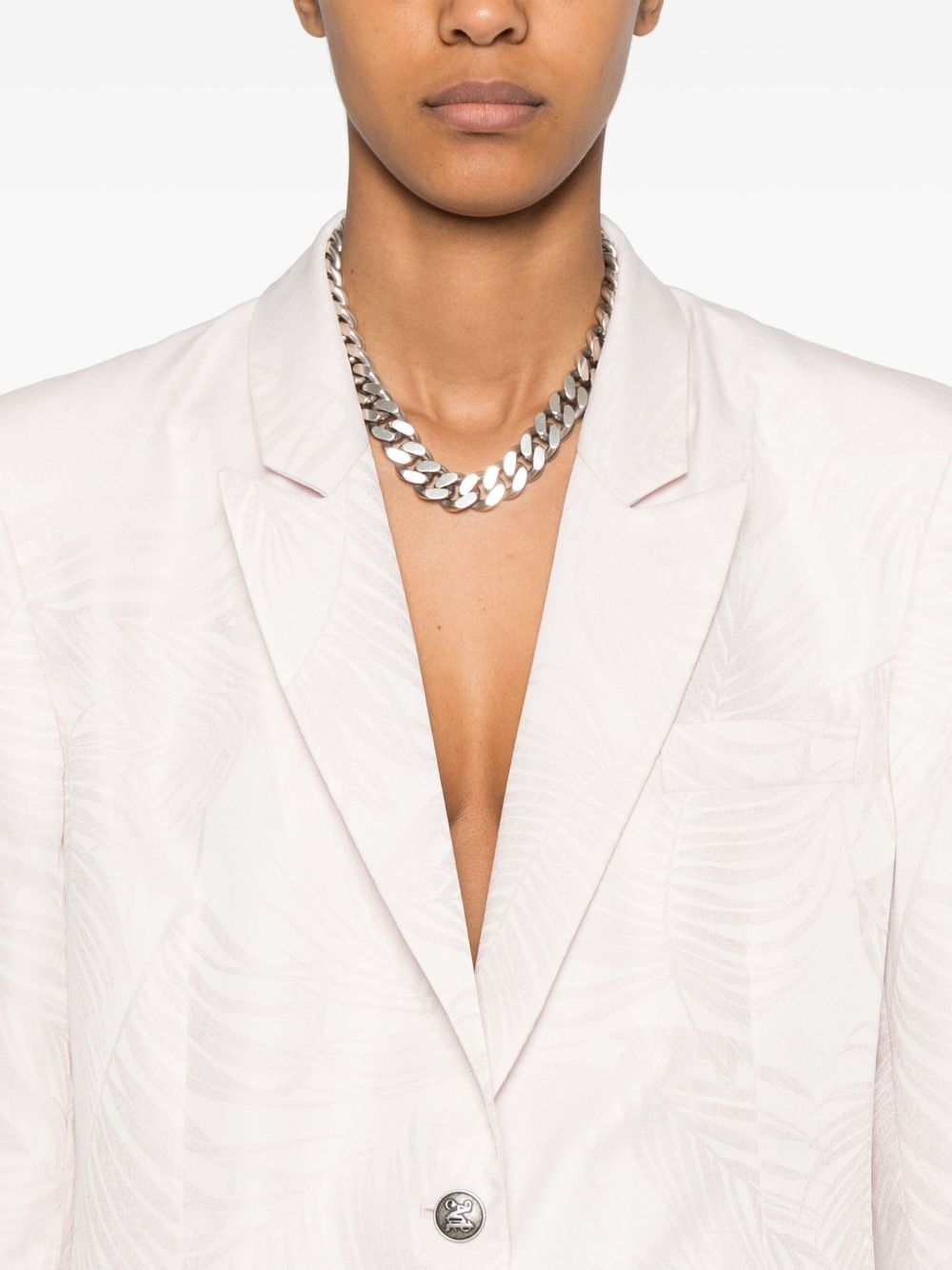 Palms-jacquard blazer - 5