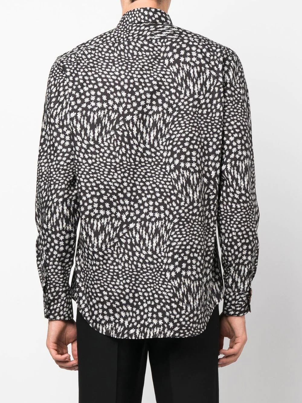 floral-print cotton-lyocell shirt - 1