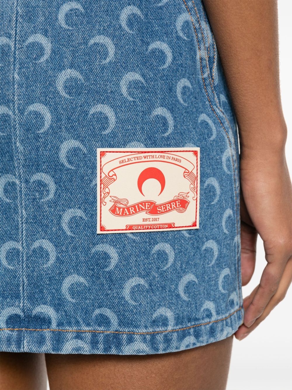 Moon Laser denim mini dress - 5