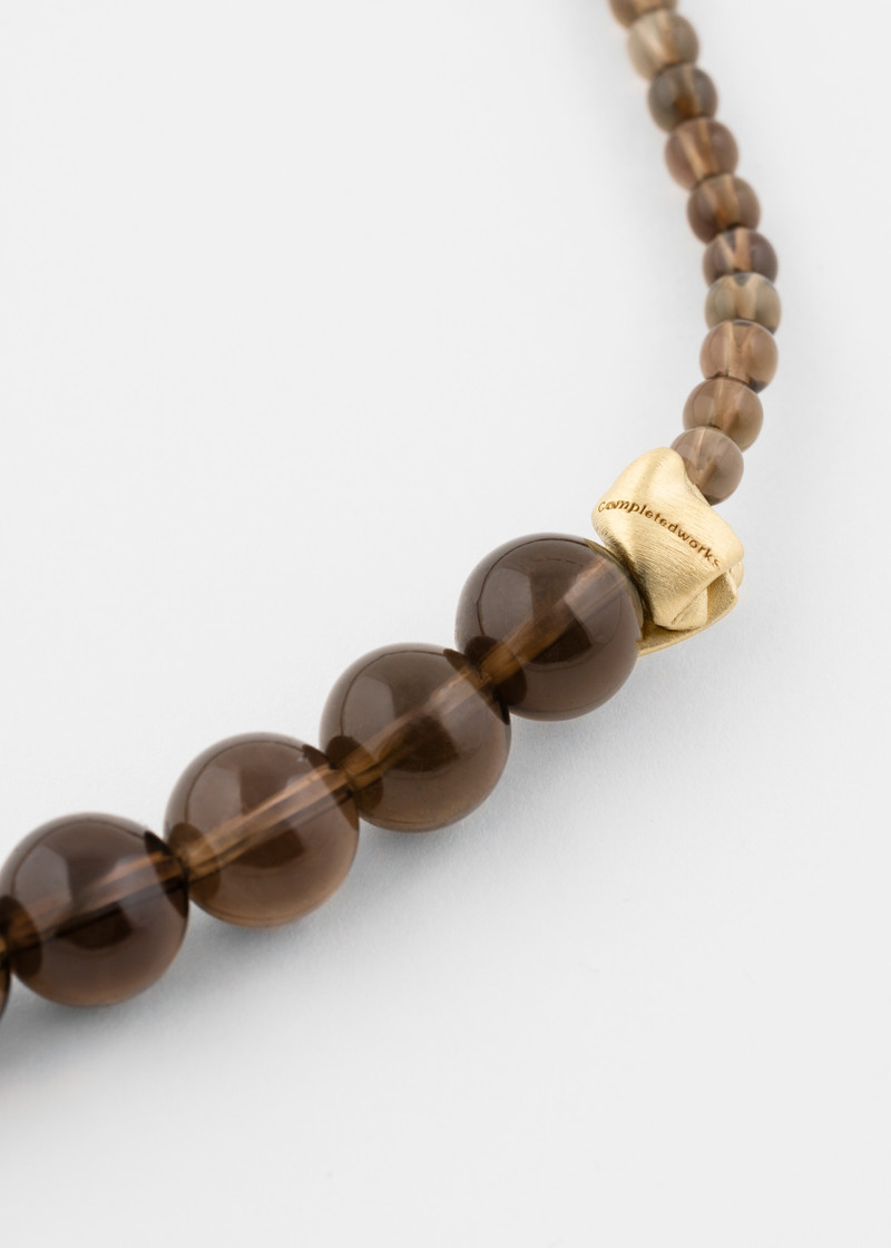 Paul Smith Men's Smoky Quartz & Gold Vermeil Necklace by Completedworks outlook